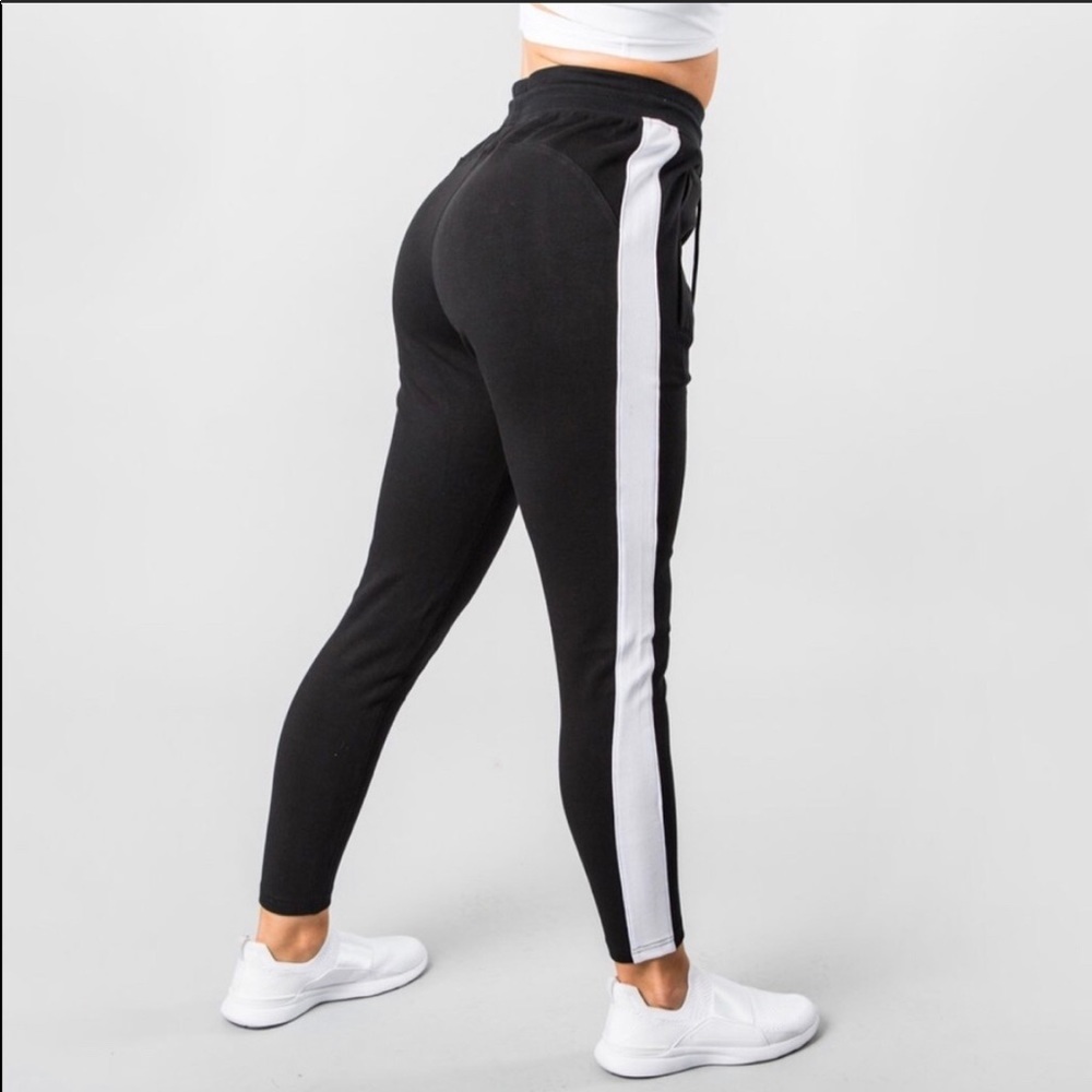 Alphalete NWTS stripe jogger Black small